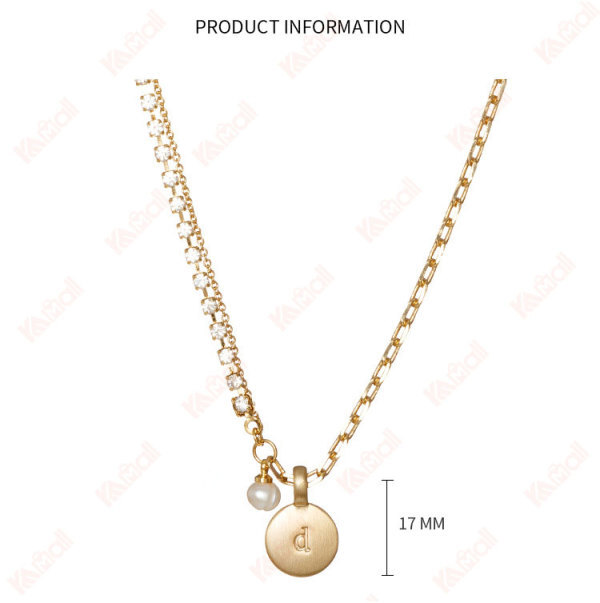 gold necklace light luxury stylec